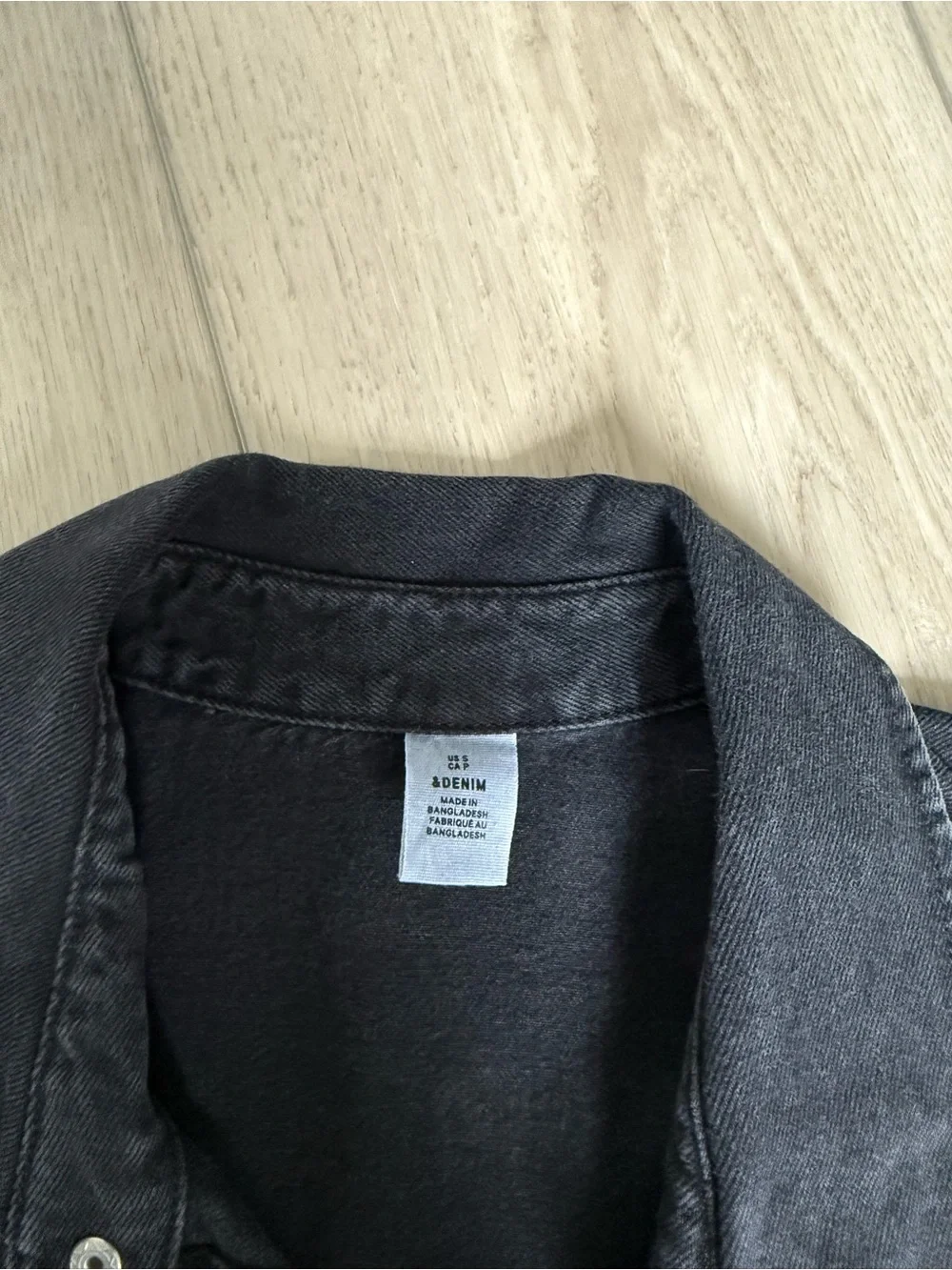 H&M Black Oversized Jean Jacket - Picture 3 of 3
